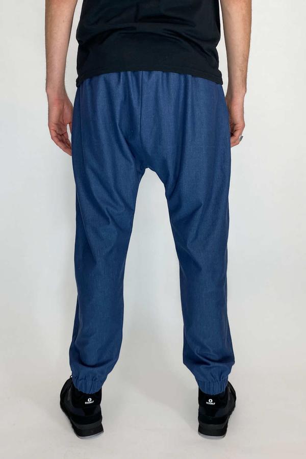 Faire Hose mit tiefem Schritt aus stretchigem Denimstoff von LUMEN ORGANIC