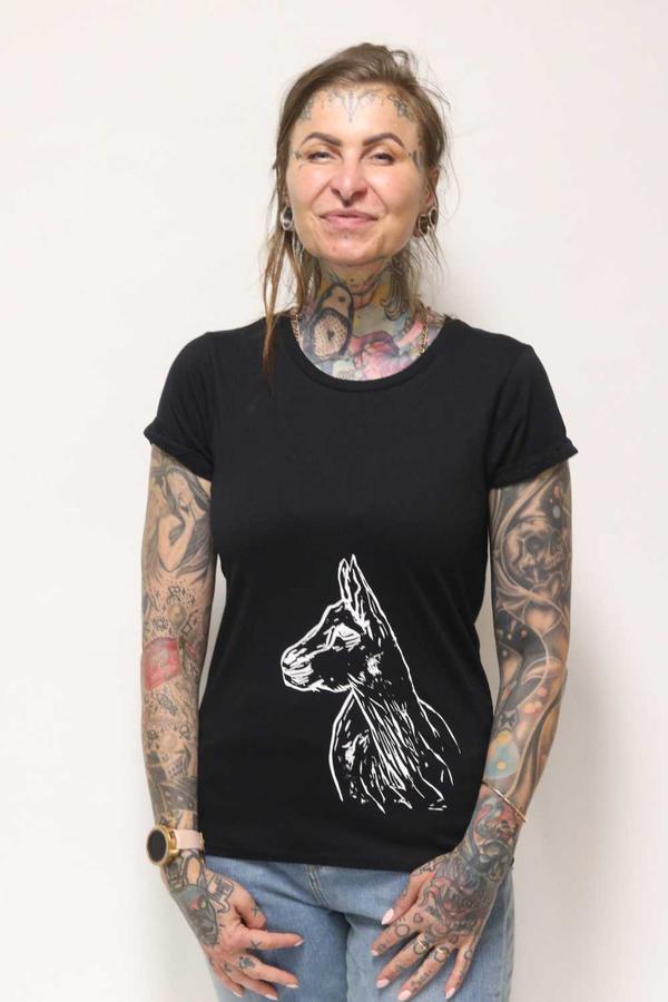 VUNDERLAND T-Shirt ZIEGE 6 schwarz