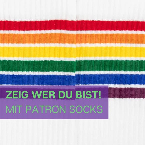 PATRON SOCKS Crew Socks PRIDE STRIPES