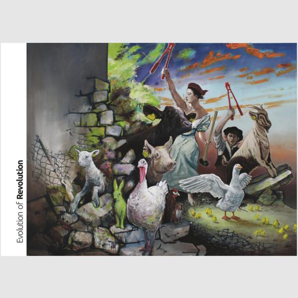 HARTMUT KIEWERT Postkarte EVOLUTION OF REVOLUTION