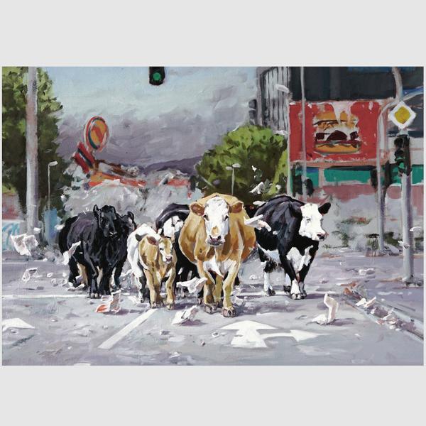 HARTMUT KIEWERT Postkarte CROSSING IV