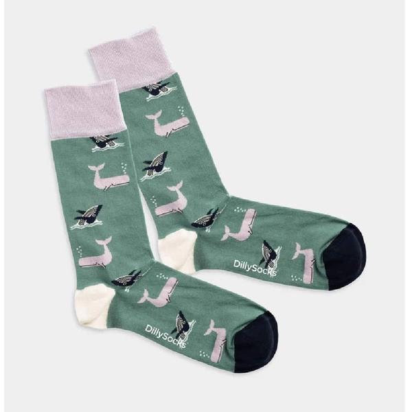 DILLYSOCKS Socken WHALE PARTY