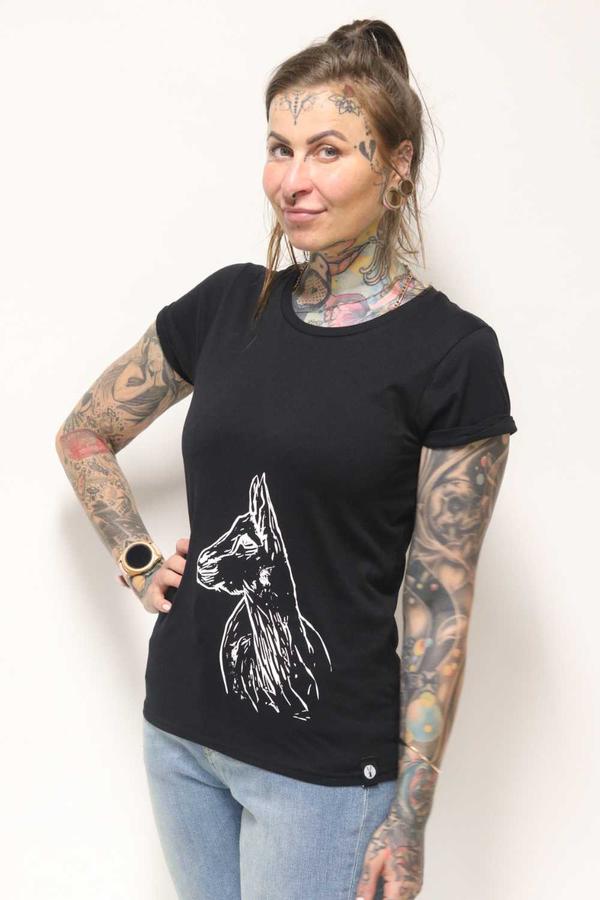 VUNDERLAND T-Shirt ZIEGE 6 schwarz