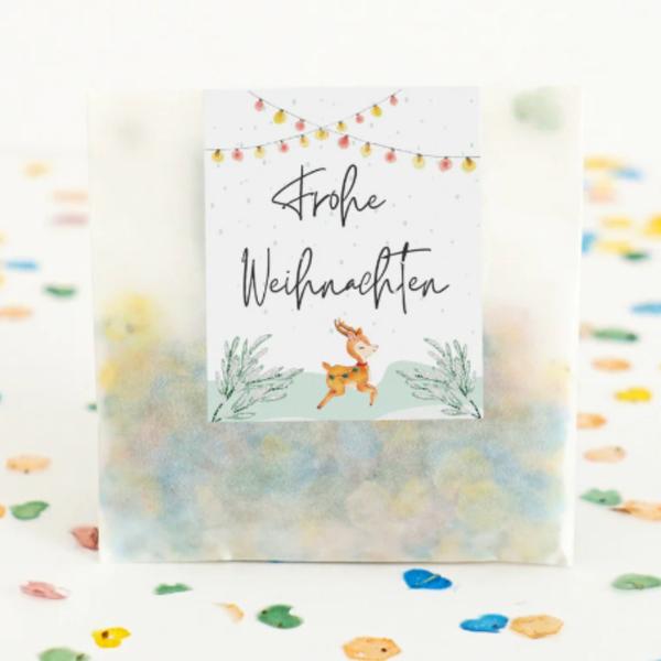 SAATGUTKONFETTI Frohe Weihnachten 5g (790€/1000g)