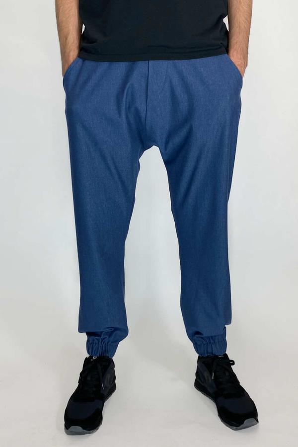 Faire Hose mit tiefem Schritt aus stretchigem Denimstoff von LUMEN ORGANIC