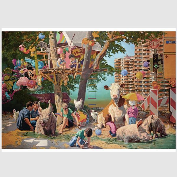 HARTMUT KIEWERT Postkarte NEIGHBORHOOD