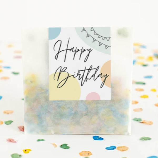 SAATGUTKONFETTI Happy Birthday 5g (790€/1000g)
