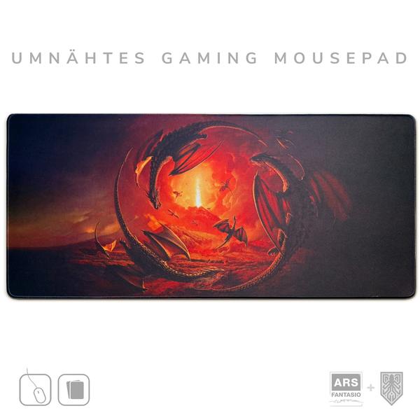 Drachen am Vesuv - Gaming Mousepad