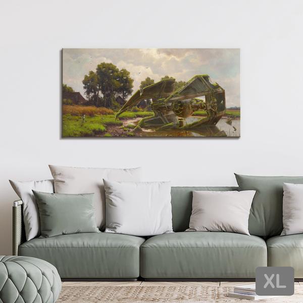 Heron & Interceptor Leinwandbild