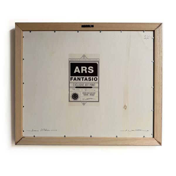 Stillleben Serie: Arcane / "Neo" Gold Edition gerahmtes Leinwandbild