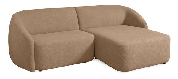 Designer-Sofa ROUND mit Chaiselongue für 2 Personen