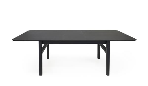 Hochwertiger Esstisch ausziehbar Holz schwarz