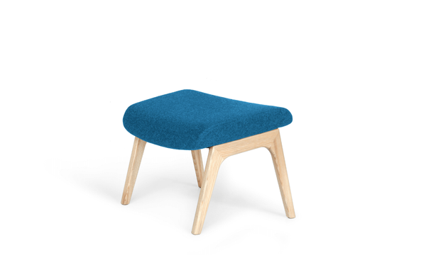 Sessel mit Hocker - Retro Design