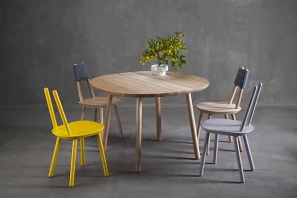 Esstisch für Küche und Esszimmer aus Holz rund 90 
