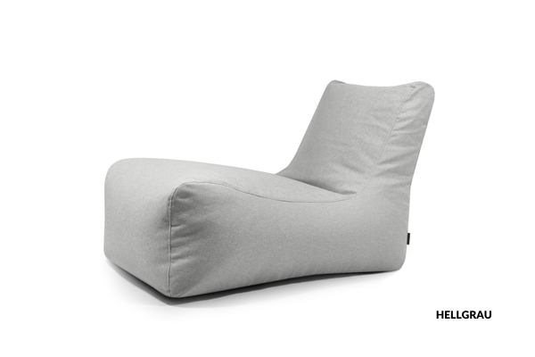 Outdoor-Sitzsack Lounge Riviera hellgrau Pusku-Pusku