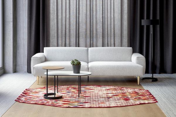 2er-Sofa skandinavisch Retro-Design