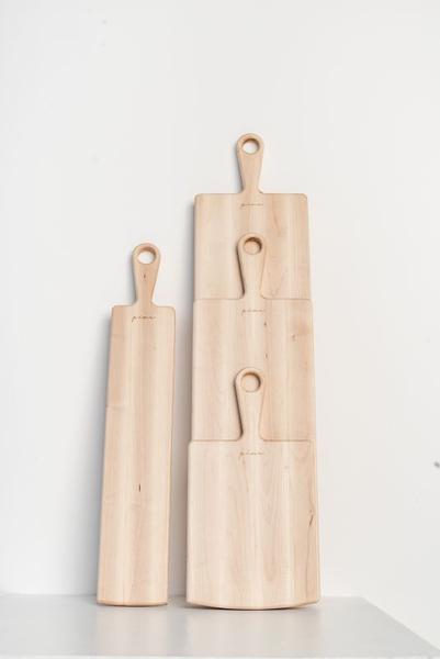 Schneidebrett Pine Kiefernholz mit Holzgriff