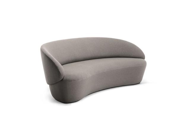 3er Loungesofa NAIVE in beige im skandinavischen Stil
