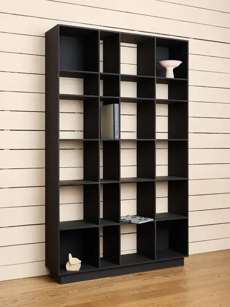 Bücherregal aus Holz in schwarz online bestellen