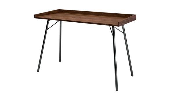 Minimalistischer Schreibtisch in Nussbaum - kleine Räume