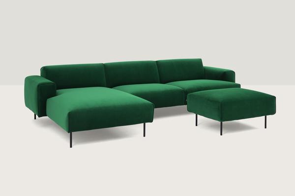 Sofalandschaft mit Hocker skandinavisch 