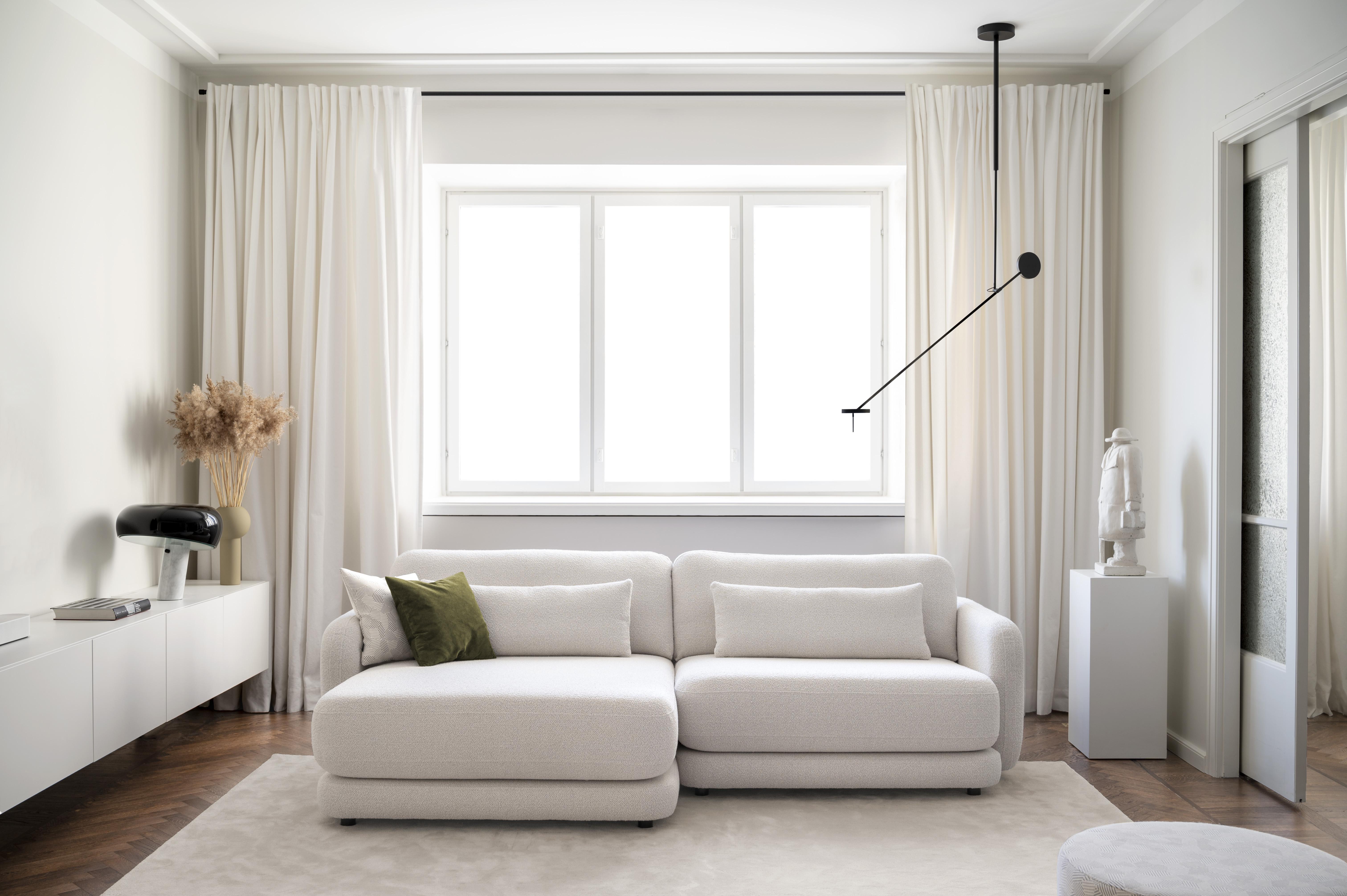 Designer-Sofa skandinavisch mit Liegefläche