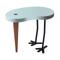 Hocker Beistelltisch skandinavisch pastellblau