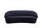 Rundes 3er Designersofa NAIVE in dunkelblau