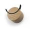 Wandhaken Deer Holz & Metall in schwarz