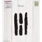 Clear Stamps Set "grafische Streifen Banner", bis 1,5x10cm, 4-tlg.