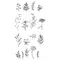 Clear Stamp Set "Streublumen garden botanicals", 17tlg. 