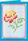 Stickkarton - Set, 25 Teile, mit Stickkarton, Sticknadeln, Stickgarn und Anleitung