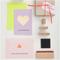 XL-Holzstempelset Sentiments Sprüche "Happiness", 1cm hoch, 24-teilig 