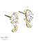 Aqua Dulce  DARLING SEAHORSE EARSTUDS 4977