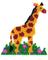 Stiftplatte Midi für Bügelperlen, "Giraffe"