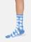 Thought WOMENS DAISY GINGHAM ORGANIC COTTON CREW SOCKS