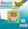Mini Puzzle EULE extra stark, ca.14 x 14,5 cm, 22-teilig, 10 Stück, weiß