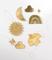 Alu-Prägefolie extra stark, "gold",70 µm, 18,5 × 29 cm, 3 Blatt