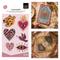 Clear Stamp Set Boho "Milagro hearts", bis 5x7,5cm, 6-tlg.