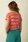 King Louie ARIA KNOT SHIRT MARSY LINEN STRIPE