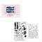 Clear Stamp / Stanzschablonen Set " Well preserved", 38-tlg.