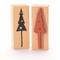 Holzstempel "Tannenbaum mit Sternen, 3x8cm
