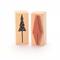 Holzstempel "Tannenbaum mit Kugeln, 2x5cm