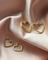    Aqua Dulce   LOVE ME HEART HOOPS 5950