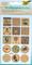 Kraftpapier-Sticker,, 10 x 16 cm, verschiedene Motive