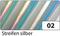 Holokarton, 230 g/m², 50 x 70 cm, Streifen silber