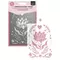 Set Embossingfolder & Maskierschablone "flower Lotus", 10,7x14,6cm, 2-tlg. 