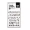 Clear stamp set "Alphabet Funky", 2cm hoch, 47-tlg.