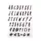 Clear stamp set "Alphabet Funky", 2cm hoch, 47-tlg.