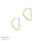    Aqua Dulce   LOVE ME HEART HOOPS 5950